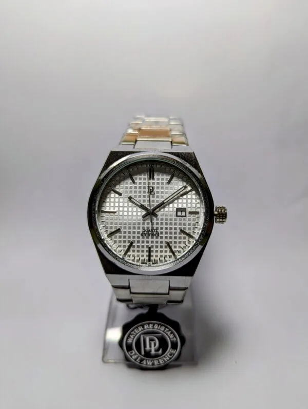 DL De Lawrence Watch | White Dial With Silver DLQ-176GD