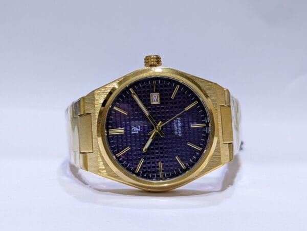 DL De Lawrence Watch | Blue Dial In Golden DLQ-176GD